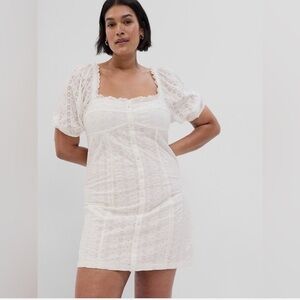 LT GAP White Eyelet Mini Dress